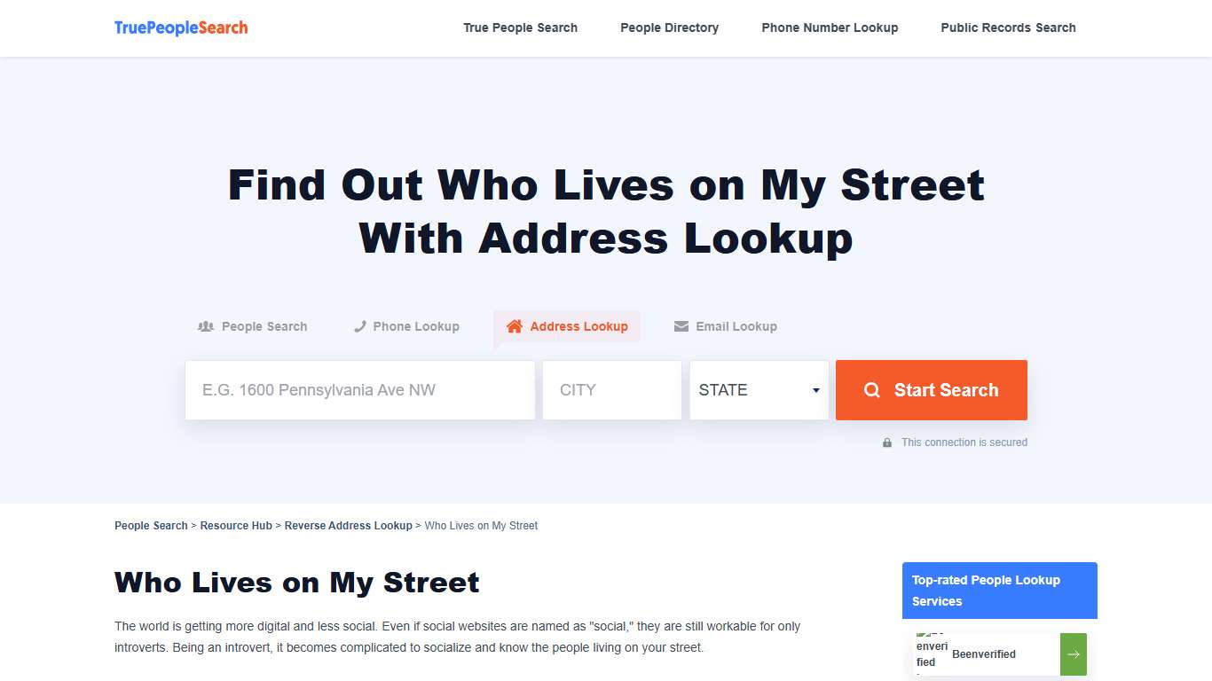 Who Lives on My Street? Find out Your Neighbors Instantly